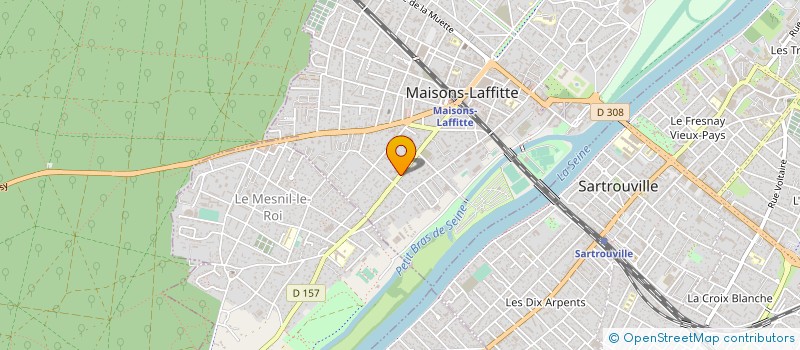 localisation de l'entreprise MADAME VIRGINIE MOUTON  MAISONS-LAFFITTE