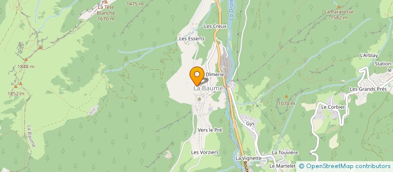 localisation de l'entreprise MADAME VIRGINIE MUFFAT à LA BAUME