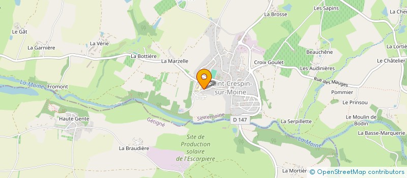 localisation de l'entreprise MADAME VIRGINIE MUSSEAU  SEVREMOINE