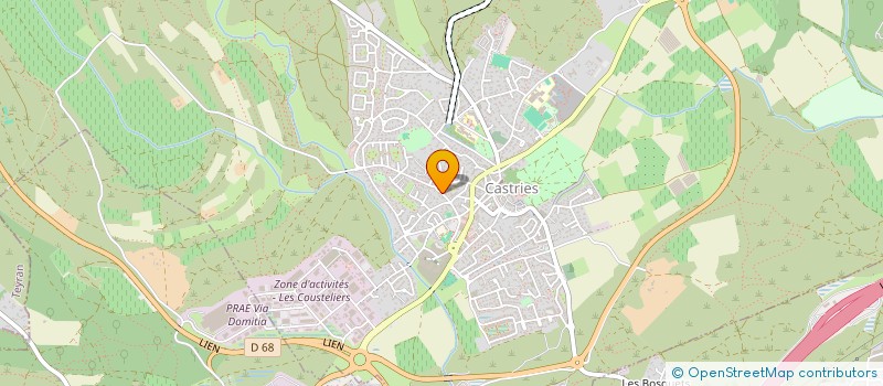 localisation de l'entreprise MADAME VIRGINIE MUSSET  SAINT-DREZERY