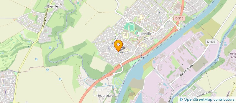 localisation de l'entreprise MADAME VIRGINIE NAILLON  BLAINVILLE-SUR-ORNE