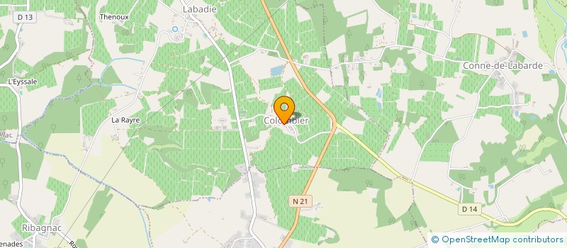 localisation de l'entreprise MADAME VIRGINIE NARDI  COLOMBIER