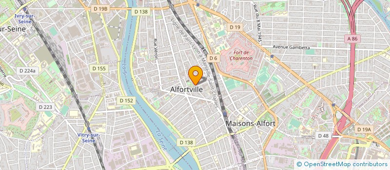 localisation de l'entreprise MADAME VIRGINIE NAUBRON  ALFORTVILLE