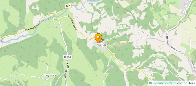 localisation de l'entreprise MADAME VIRGINIE NEUMULLER  CUR DE CAUSSE