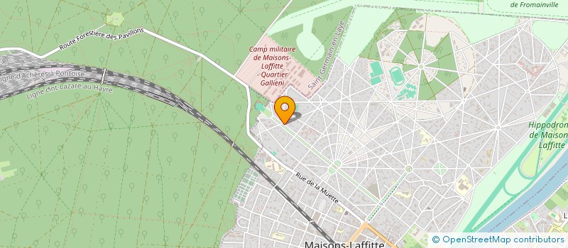 localisation de l'entreprise MADAME VIRGINIE NICOLAS  MAISONS-LAFFITTE