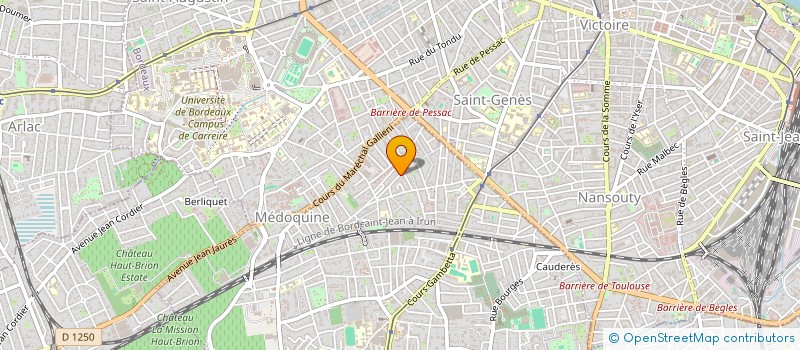 localisation de l'entreprise MADAME VIRGINIE NOEL  TALENCE