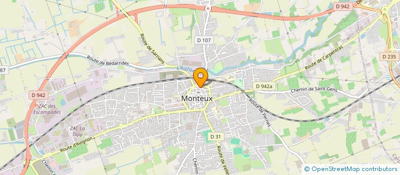 localisation de l'entreprise MADAME VIRGINIE NOELLI à MONTEUX