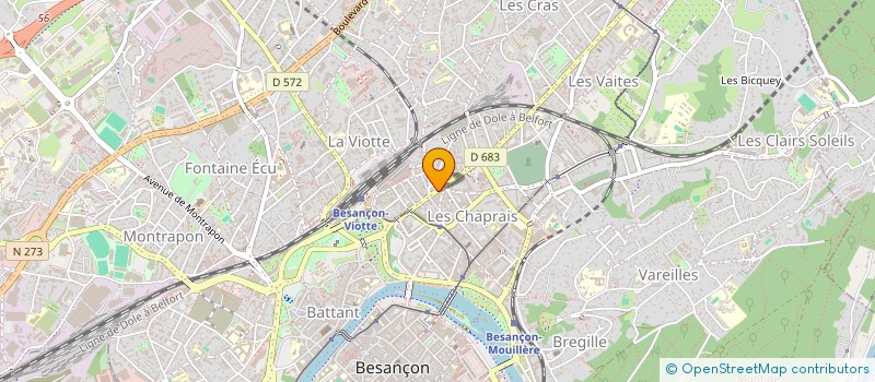 localisation de l'entreprise MADAME VIRGINIE NOIR  BESANCON