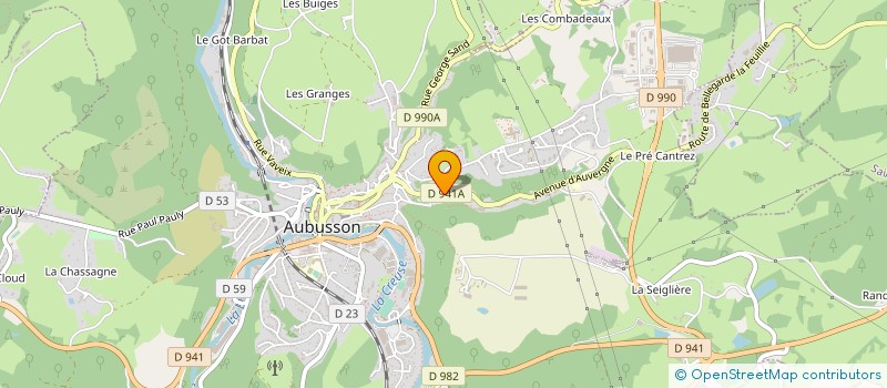 localisation de l'entreprise MADAME VIRGINIE NOIZET à AUBUSSON