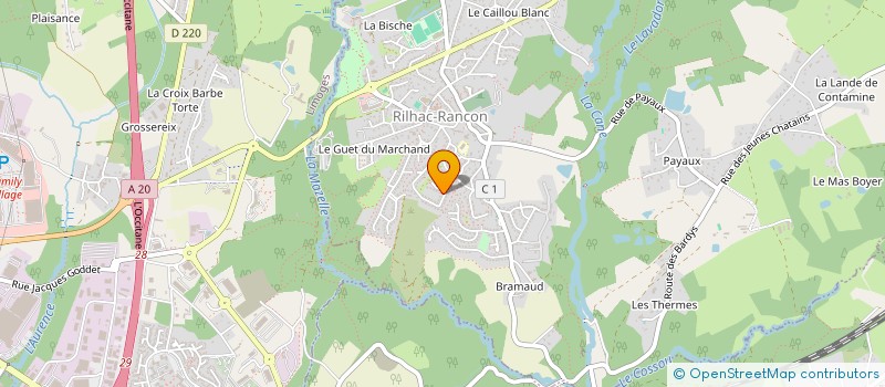 localisation de l'entreprise MADAME VIRGINIE NOUHANT  RILHAC-RANCON