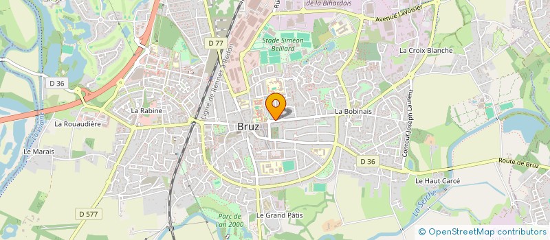 localisation de l'entreprise MADAME VIRGINIE NOURRISSON  BRUZ