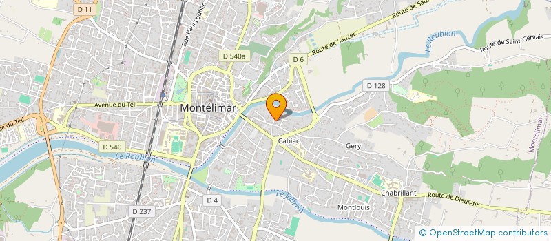 localisation de l'entreprise MADAME VIRGINIE NOUZILLAT à MONTELIMAR