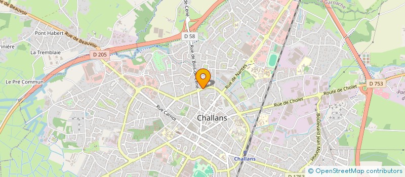 localisation de l'entreprise MADAME VIRGINIE OLIVIER à CHALLANS