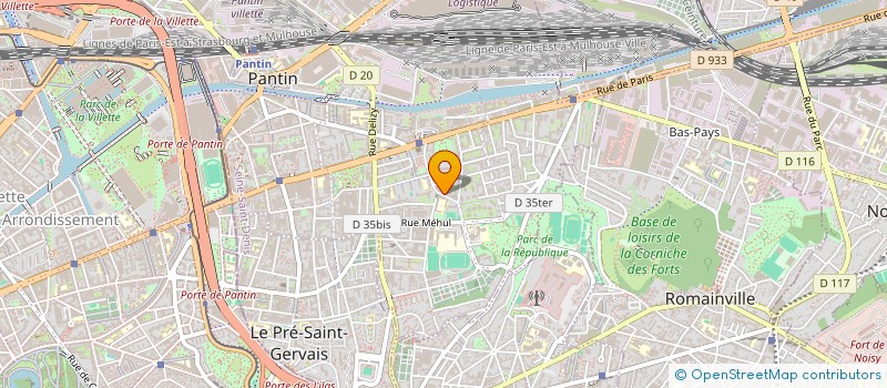 localisation de l'entreprise MADAME VIRGINIE OREAL  PANTIN