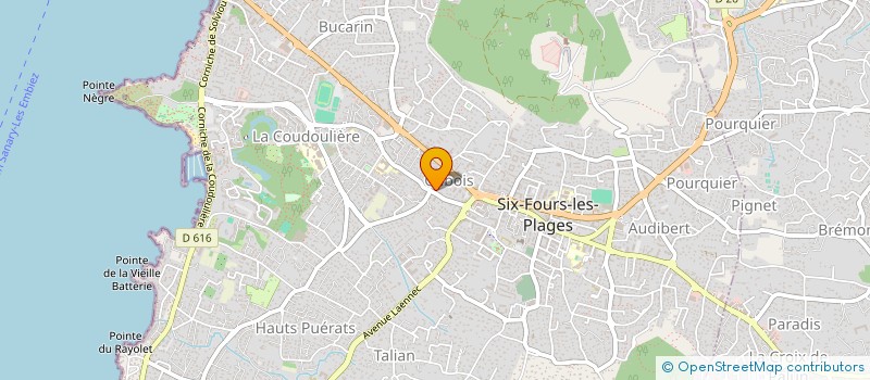 localisation de l'entreprise MADAME VIRGINIE ORTEGA à SIX-FOURS-LES-PLAGES