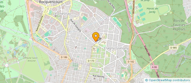 localisation de l'entreprise MADAME VIRGINIE OUK  LE CHESNAY-ROCQUENCOURT