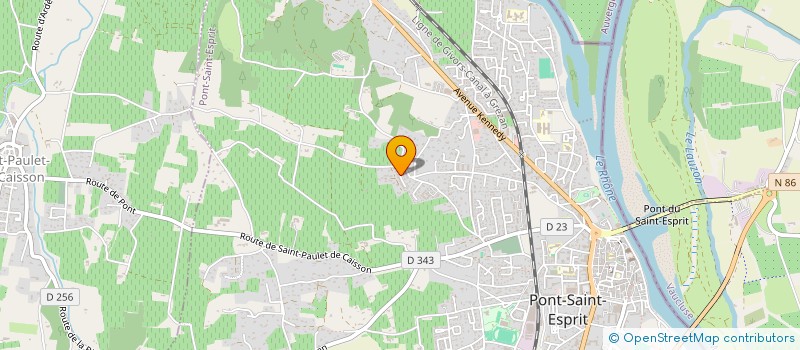 localisation de l'entreprise MADAME VIRGINIE PAGANO  PONT-SAINT-ESPRIT