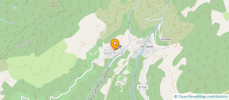 localisation de l'entreprise MADAME VIRGINIE PAGES  SAINT-PRIVAT