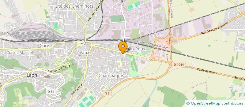 localisation de l'entreprise MADAME VIRGINIE PAILLOUX à LAON