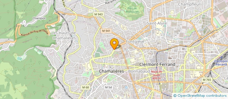 localisation de l'entreprise MADAME VIRGINIE PAQUET  CHAMALIERES