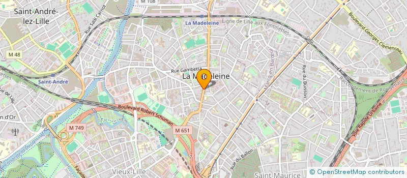 localisation de l'entreprise MADAME VIRGINIE PARENT à LA MADELEINE