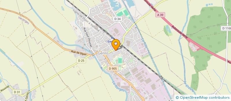 localisation de l'entreprise MADAME VIRGINIE PARENT  GENLIS