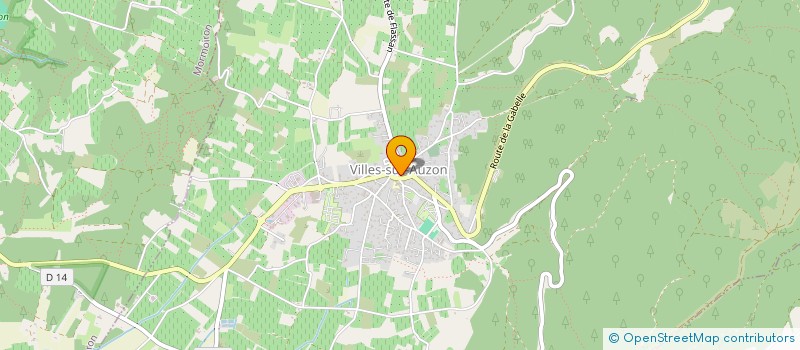 localisation de l'entreprise MADAME VIRGINIE PARGNY  VILLES-SUR-AUZON