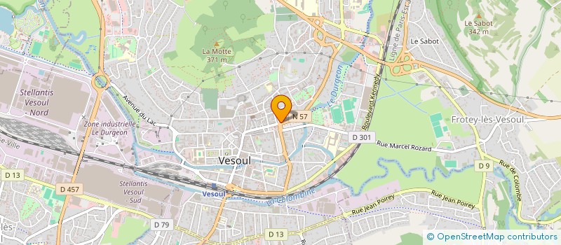 localisation de l'entreprise MADAME VIRGINIE PATRICIA LEONARD  VESOUL