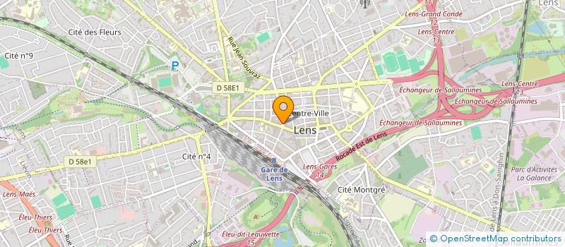 localisation de l'entreprise MADAME VIRGINIE PAVIOT  LENS