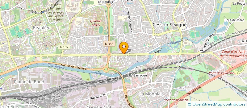 localisation de l'entreprise MADAME VIRGINIE PAVIOT  CESSON-SEVIGNE