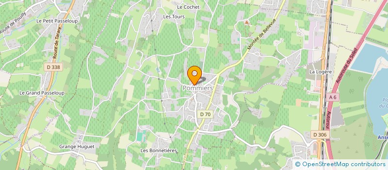 localisation de l'entreprise MADAME VIRGINIE PECHARD  POMMIERS