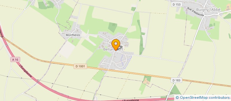 localisation de l'entreprise MADAME VIRGINIE PEGARD  BELLANCOURT