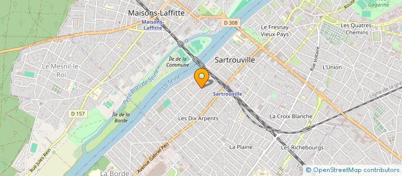 localisation de l'entreprise MADAME VIRGINIE PENALVER  SARTROUVILLE