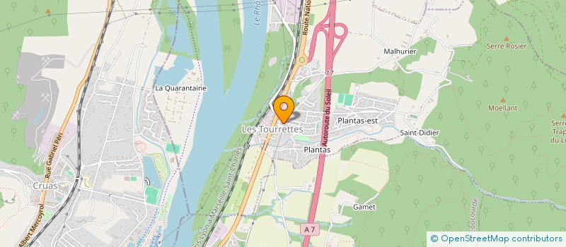 localisation de l'entreprise MADAME VIRGINIE PENEL  LES TOURRETTES