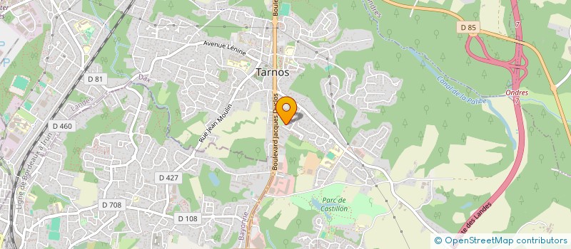 localisation de l'entreprise MADAME VIRGINIE PERCHERON  TARNOS