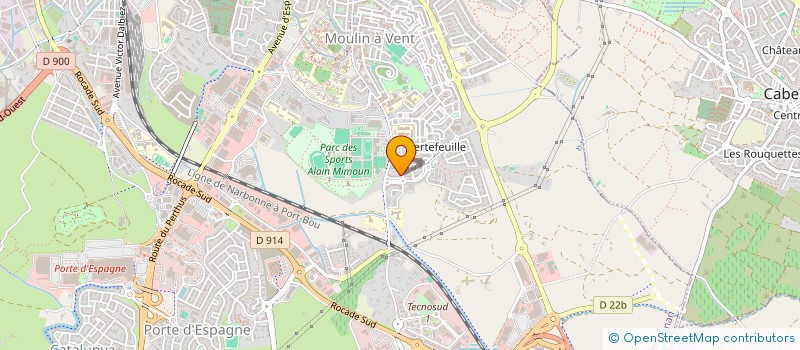 localisation de l'entreprise MADAME VIRGINIE PEREZ  PERPIGNAN