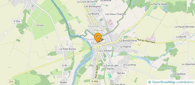 localisation de l'entreprise MADAME VIRGINIE PEREZ à TOURNON-SAINT-MARTIN