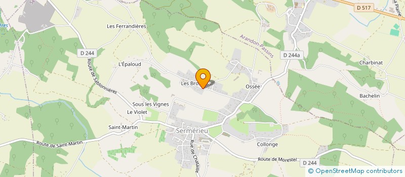 localisation de l'entreprise MADAME VIRGINIE PEROLLE à SERMERIEU