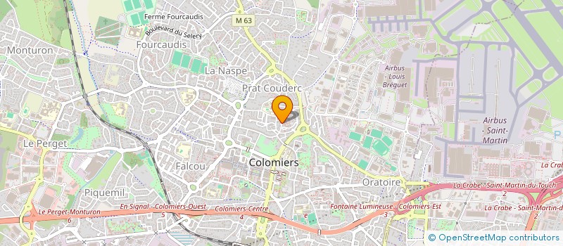 localisation de l'entreprise MADAME VIRGINIE PERONNE à COLOMIERS