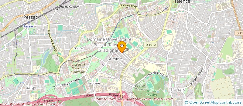 localisation de l'entreprise MADAME VIRGINIE PERRET  TALENCE