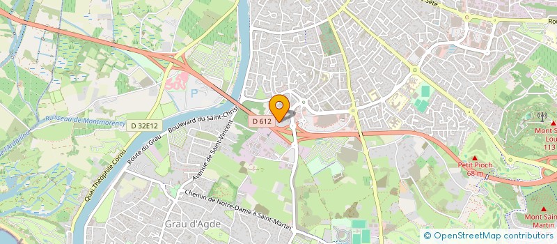 localisation de l'entreprise MADAME VIRGINIE PERRIN  AGDE