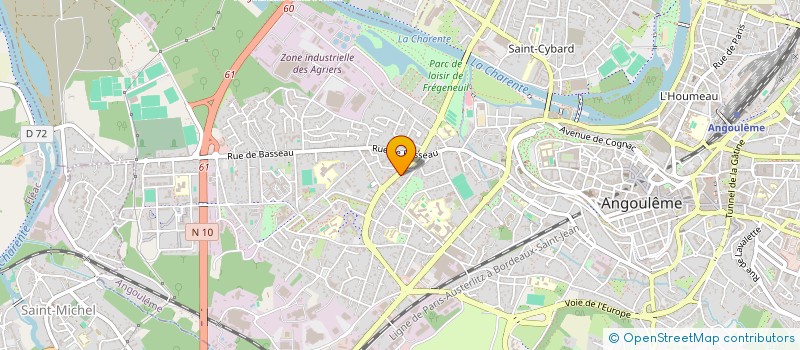 localisation de l'entreprise MADAME VIRGINIE PERROCHEAU à ANGOULEME