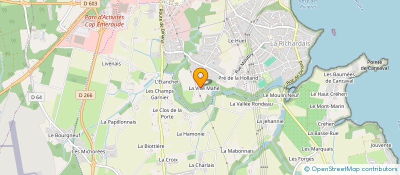 localisation de l'entreprise MADAME VIRGINIE PETRIMAUX  LA RICHARDAIS