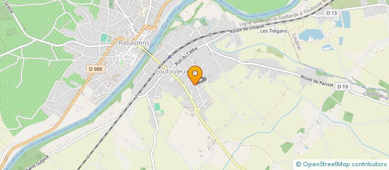 localisation de l'entreprise MADAME VIRGINIE PEYRAN  COUFOULEUX