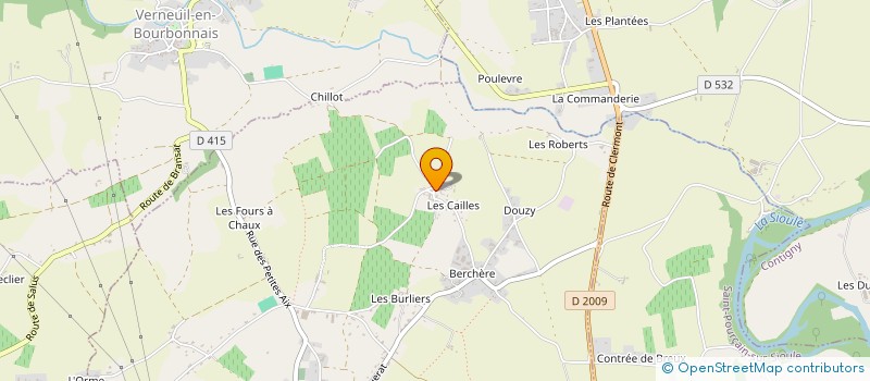 localisation de l'entreprise MADAME VIRGINIE PEYRON  SAULCET