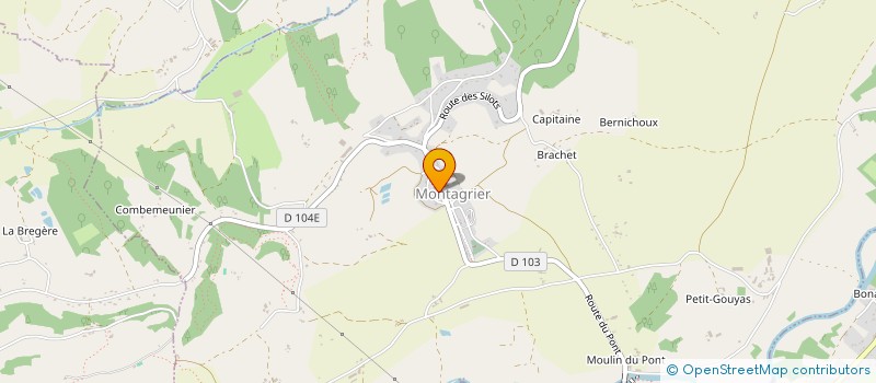 localisation de l'entreprise MADAME VIRGINIE PEYTOURET  MONTAGRIER