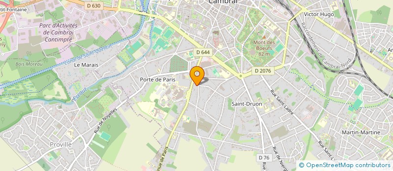 localisation de l'entreprise MADAME VIRGINIE PHILIPPE  CAMBRAI