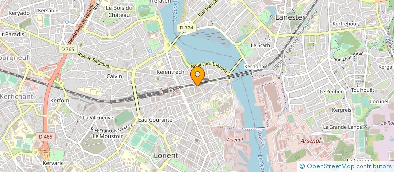 localisation de l'entreprise MADAME VIRGINIE PIANET  HENNEBONT