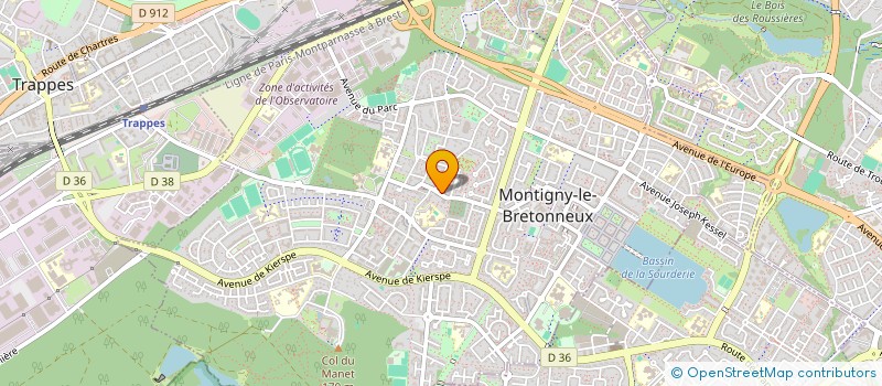 localisation de l'entreprise MADAME VIRGINIE PICHAUD  MONTIGNY-LE-BRETONNEUX