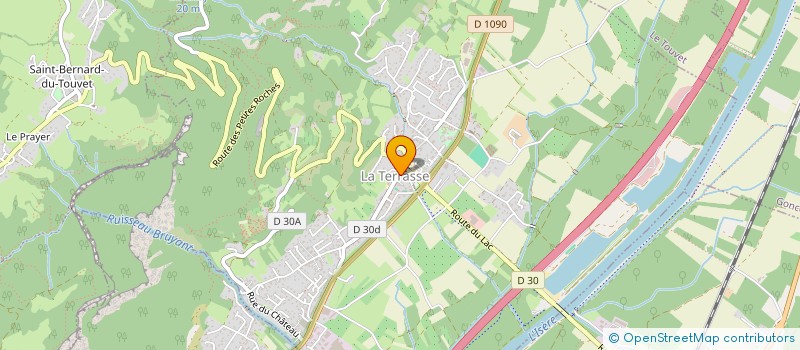 localisation de l'entreprise MADAME VIRGINIE PIETERS  LA TERRASSE